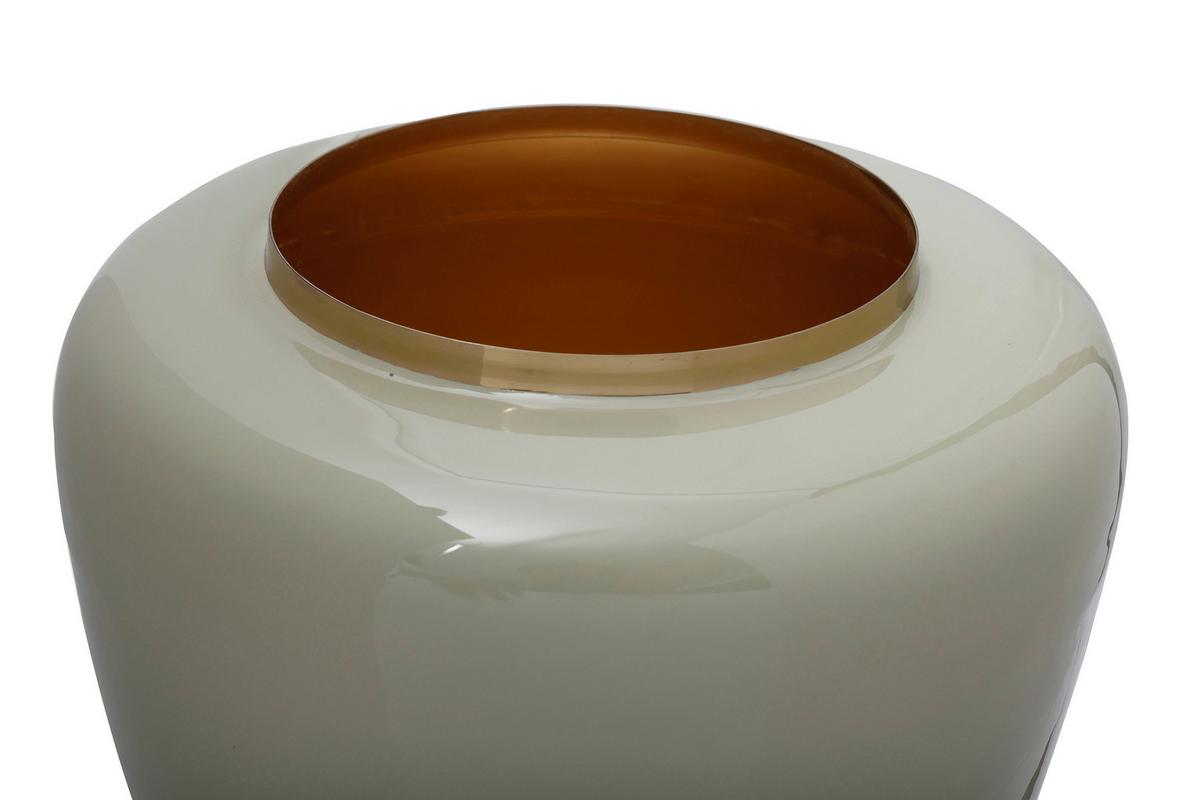 VÁZA ART DECO 125 - zlatá/mätovozelená, Trend, kov (34/36,5cm) - Kayoom