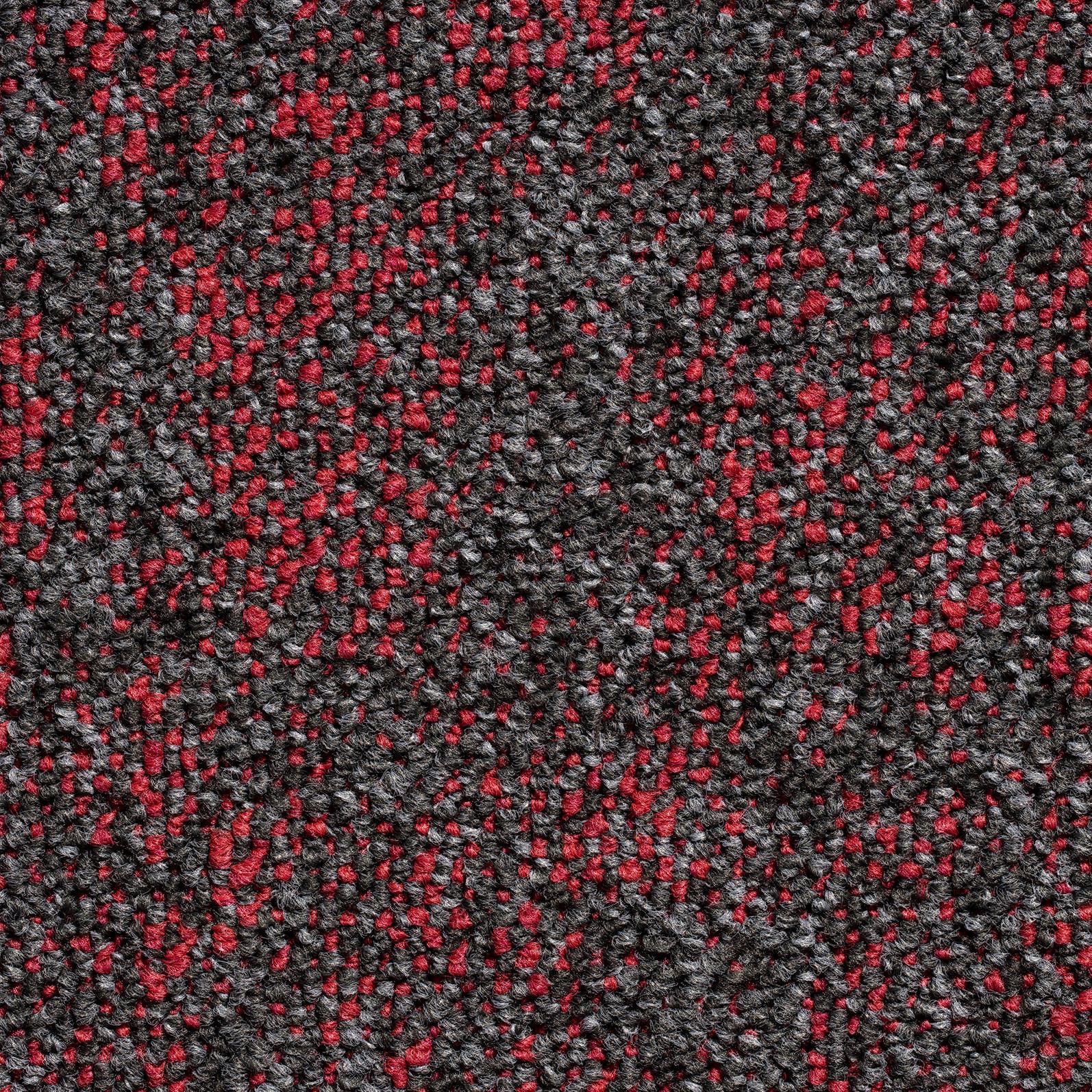 Teppichfliese Rot Marble 50x50 Cm Florhöhe 3 Mm - Rot, Basics, Textil (50/50cm)