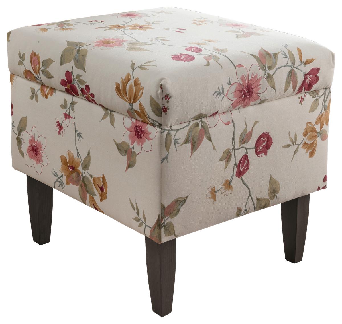 Sesselset Asino Beige/rot/wengefarben B: 80 Cm - Wengefarben/Beige, ROMANTIK / LANDHAUS, Textil (80/102/86cm) - Livetastic