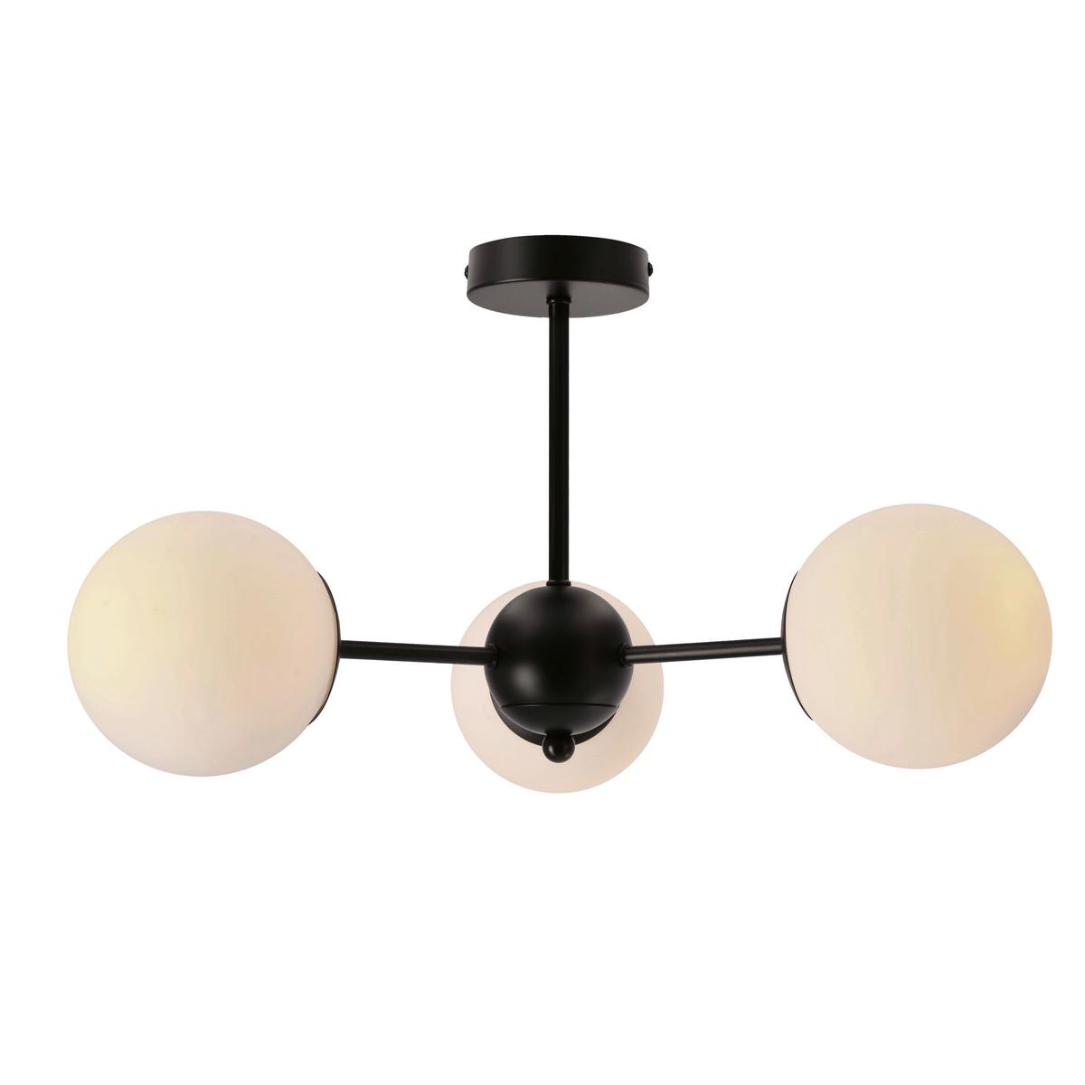 Pendelleuchte 33-37459 Calari - Schwarz/Weiß, KONVENTIONELL, Metall (54/54/28cm)