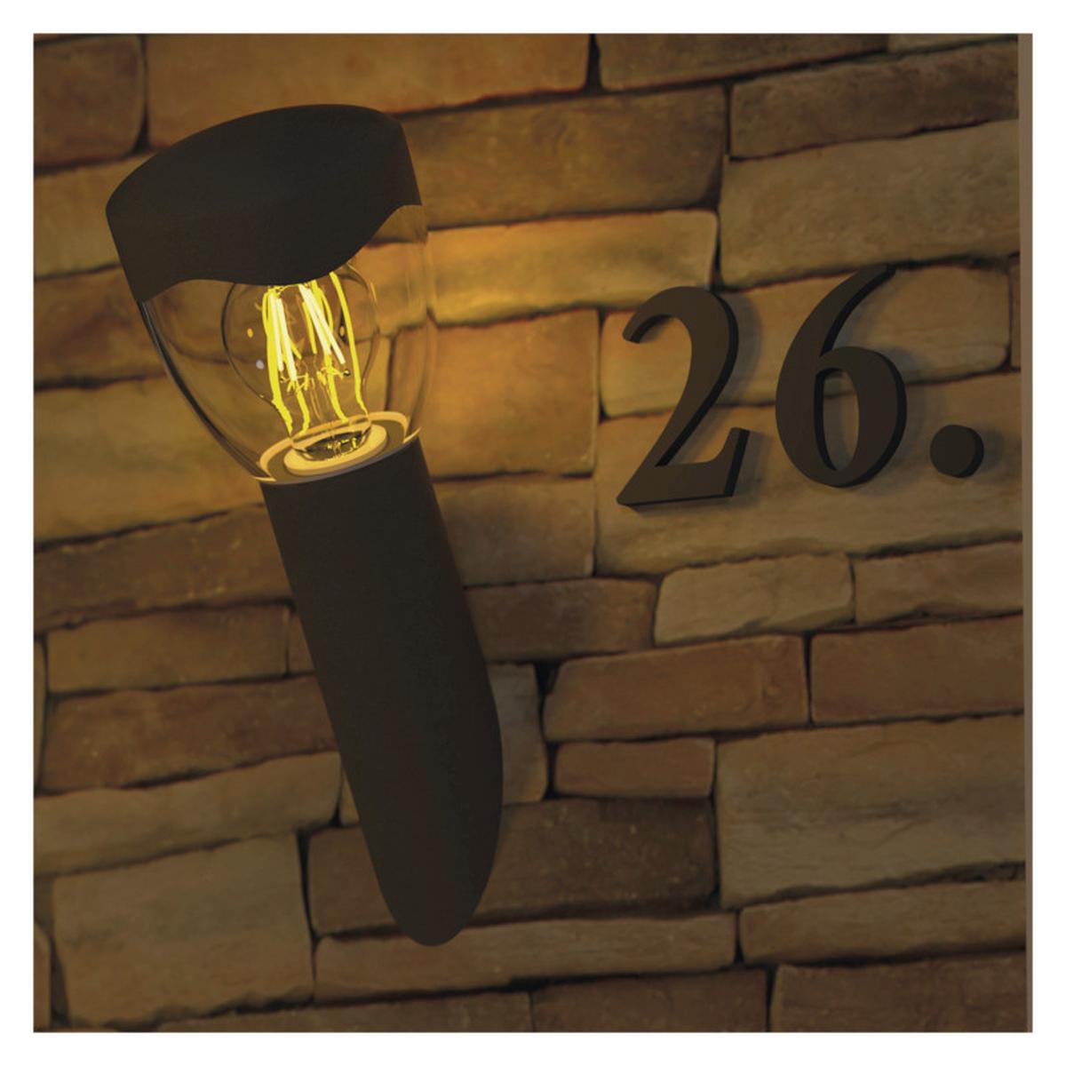 VONKAJŠIE LED SVIETIDLO ARTEO - antracitová, Modern, kov/plast