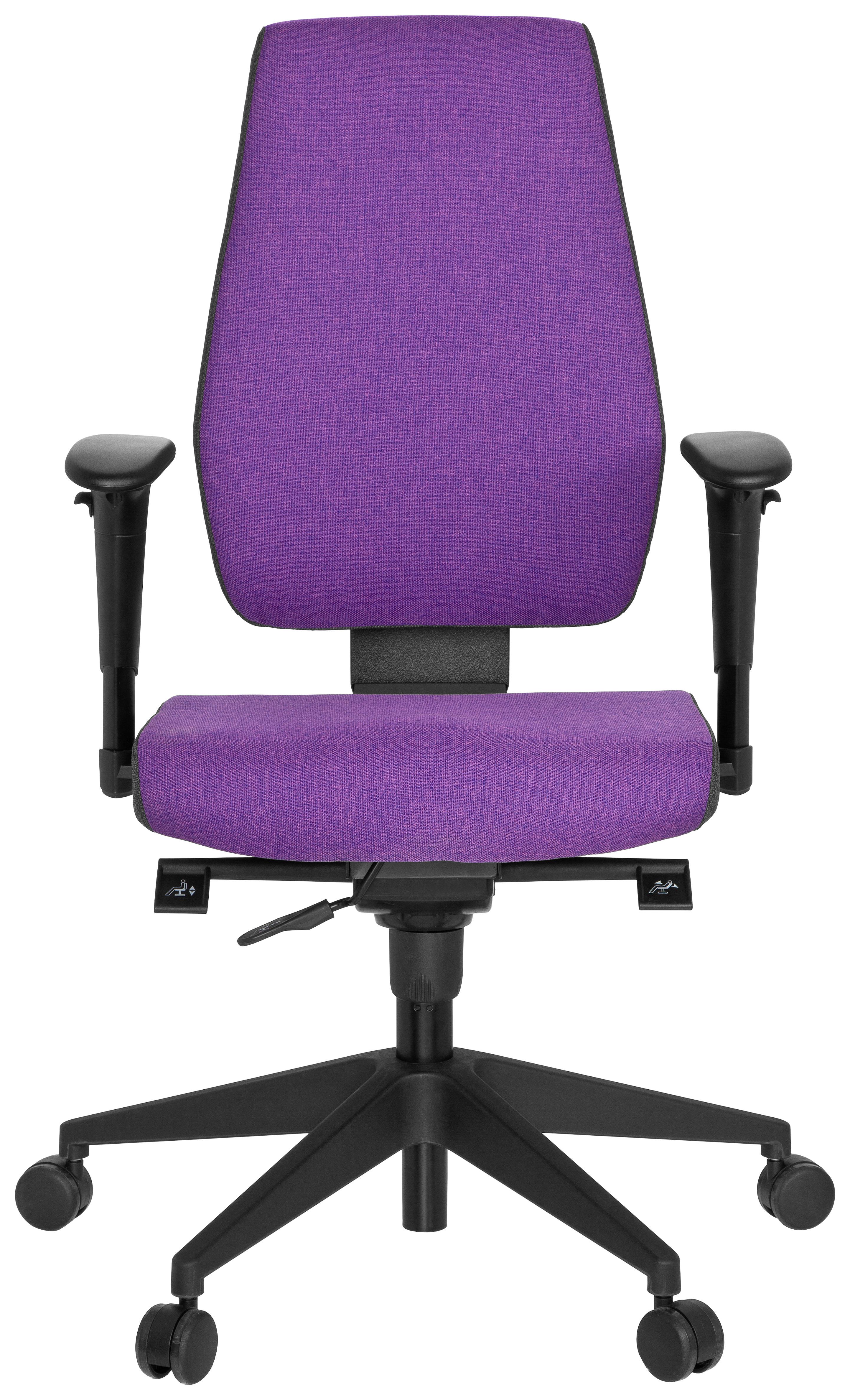 Drehstuhl Pro-Tec 500 Lila - Dunkelgrau/Lila, MODERN, Kunststoff/Textil (56/123/47cm) - MID.YOU