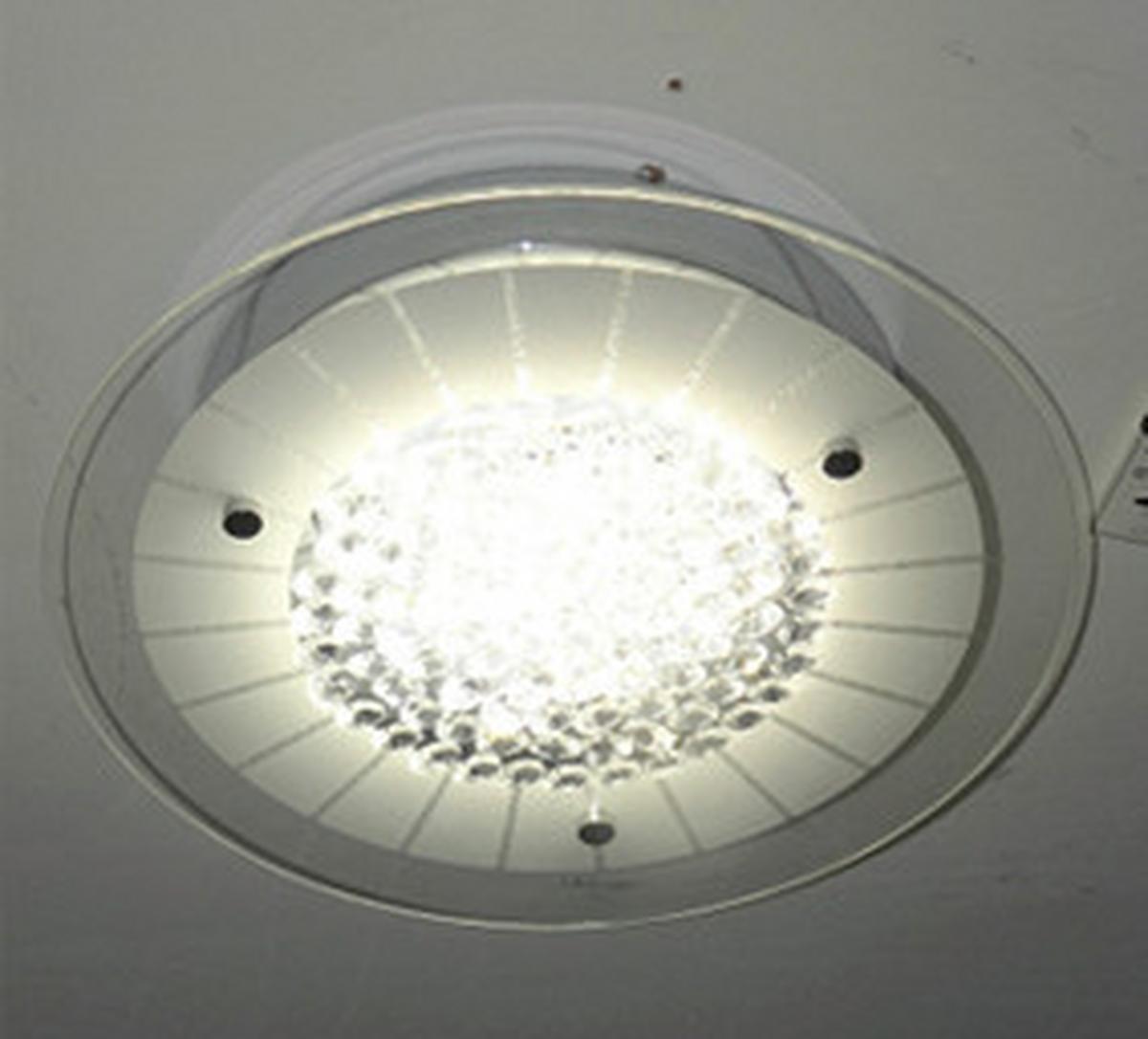 Led-deckenleuchte Chur Ø 28 Cm Rund M. Farbtemperaturwechsler - Chromfarben, Design, Glas/Kunststoff (28/7cm) - Näve