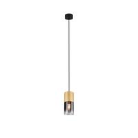 Hängeleuchte 310600154 Robin - Anthrazit/Messingfarben, Design, Glas/Metall (10/150cm) - Trio Leuchten