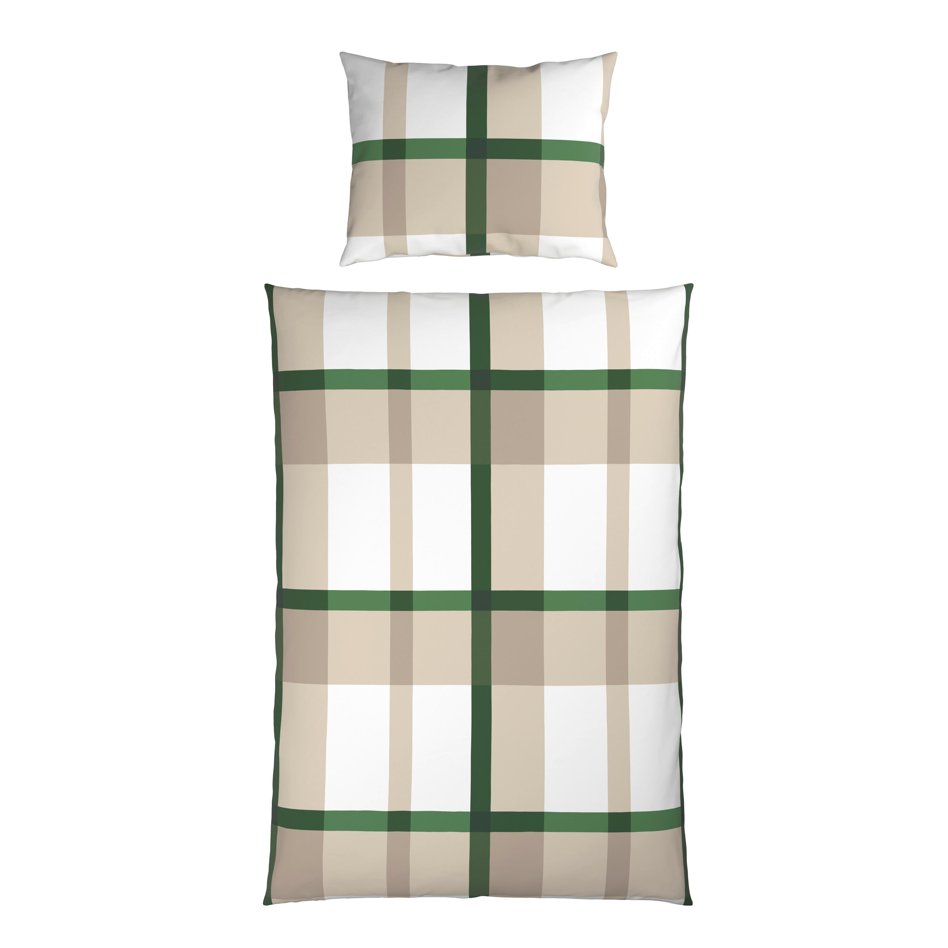 Bettwäsche Motala - Grün, MODERN, Textil - Luca Bessoni