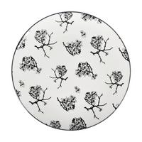 Mělký talíŕ Shiva, Ø: 27cm - bílá/černá, Lifestyle, keramika (27/2,5cm) - Mömax