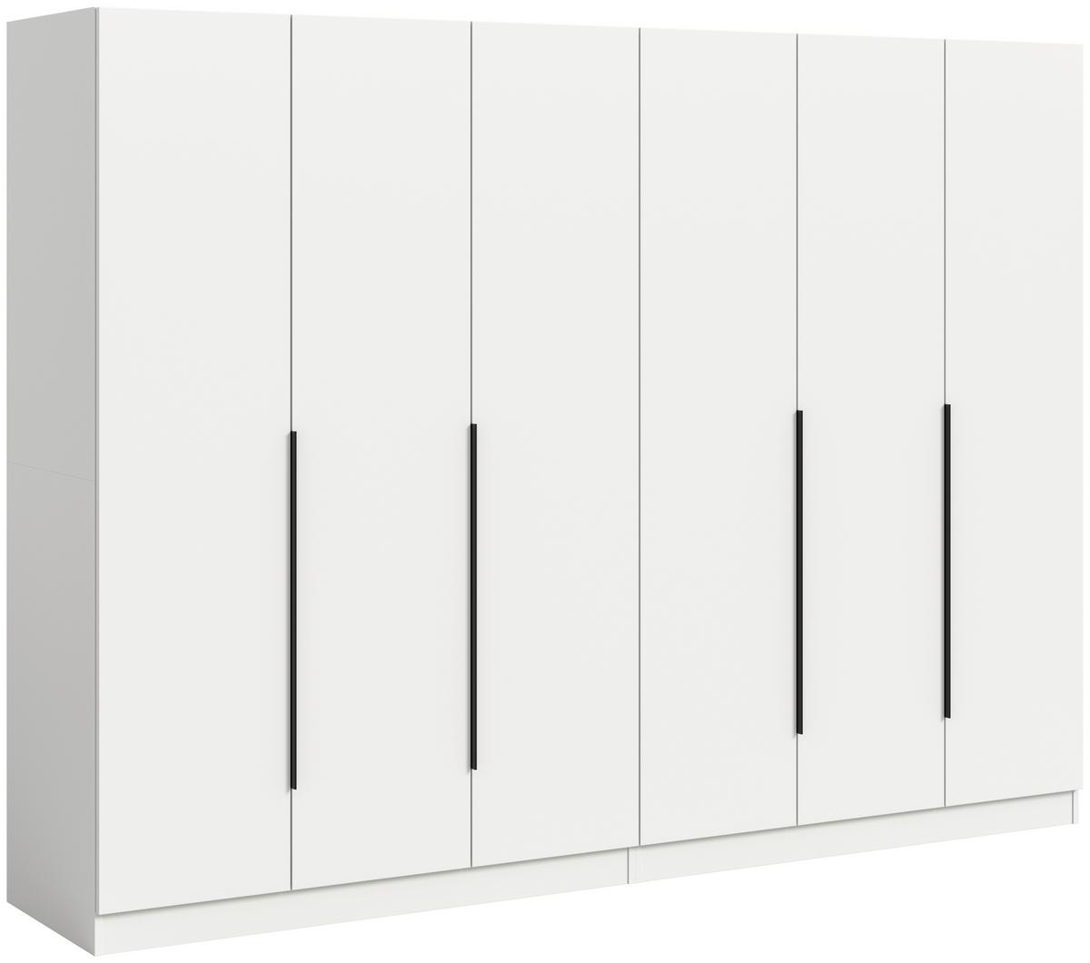 Drehtürenschrank Kopenhagen, Weiß B: 240 Cm - Weiß, MODERN, Holzwerkstoff (240/181/52cm) - MID.YOU
