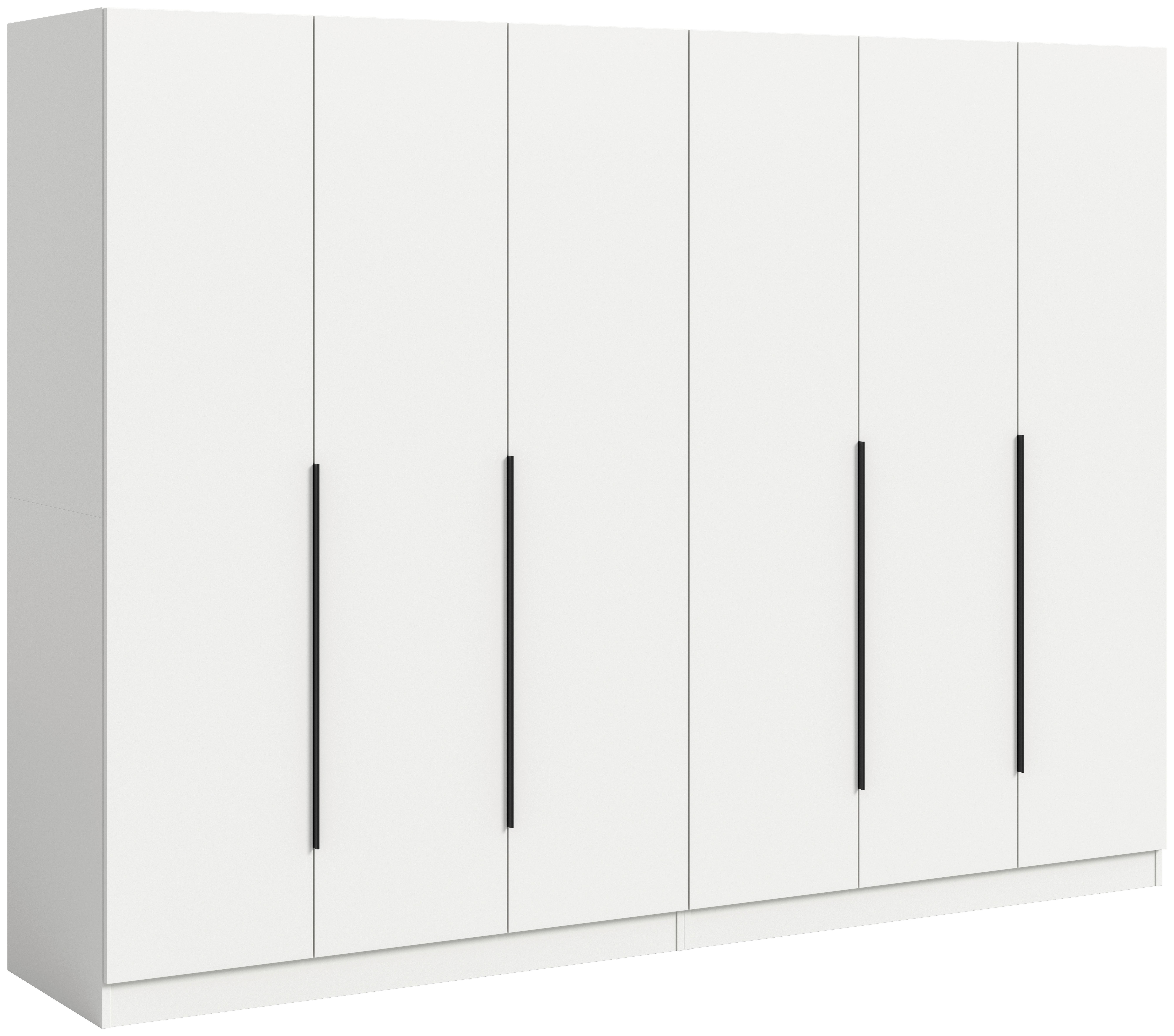 DREHTÜRENSCHRANK Kopenhagen, Weiß B: 240 cm