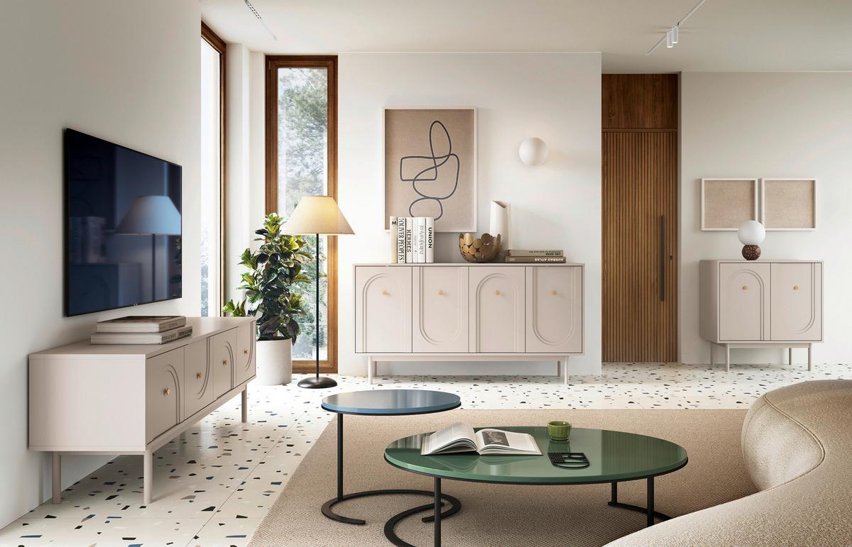 Sideboard Mazoma Kaschmir B: 154cm - Kaschmir, LIFESTYLE, Holzwerkstoff (154/82/39cm) - MID.YOU