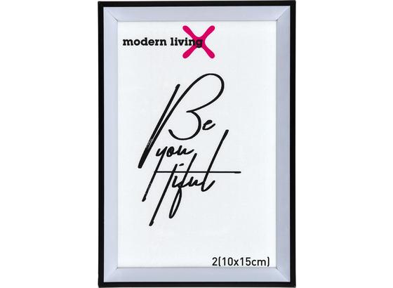 Rám Na Fotky Mara - čierna, plast (16,1/11,1/1,8cm) - Modern Living Rám Na Fotky Mara - čierna, plast (16,1/11,1/1,8cm) - Modern Living