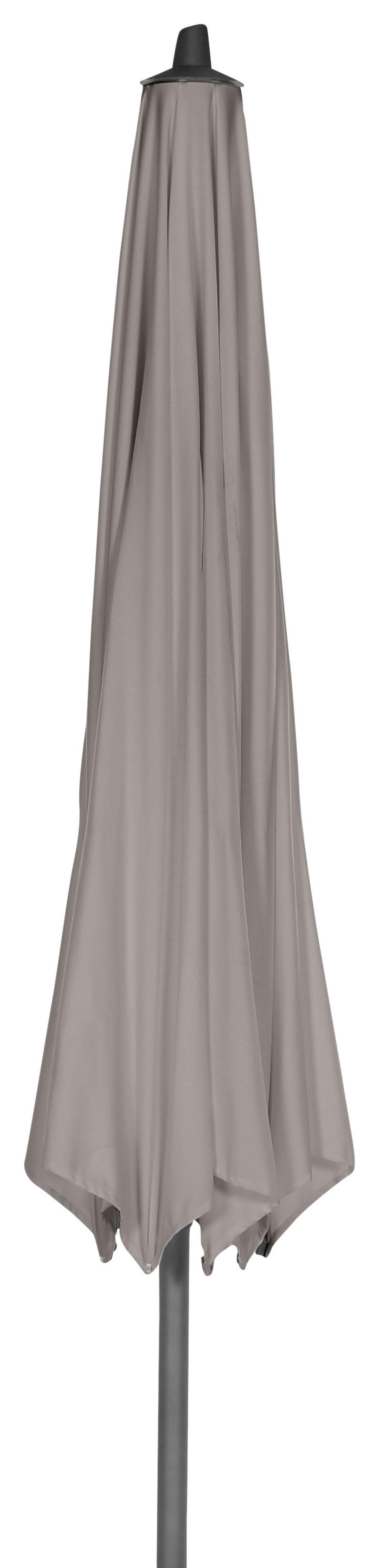 Sonnenschirm Ø 350 cm Anthrazit/Taupe - Taupe/Anthrazit, KONVENTIONELL, Textil/Metall (350/350cm) - Siena Garden