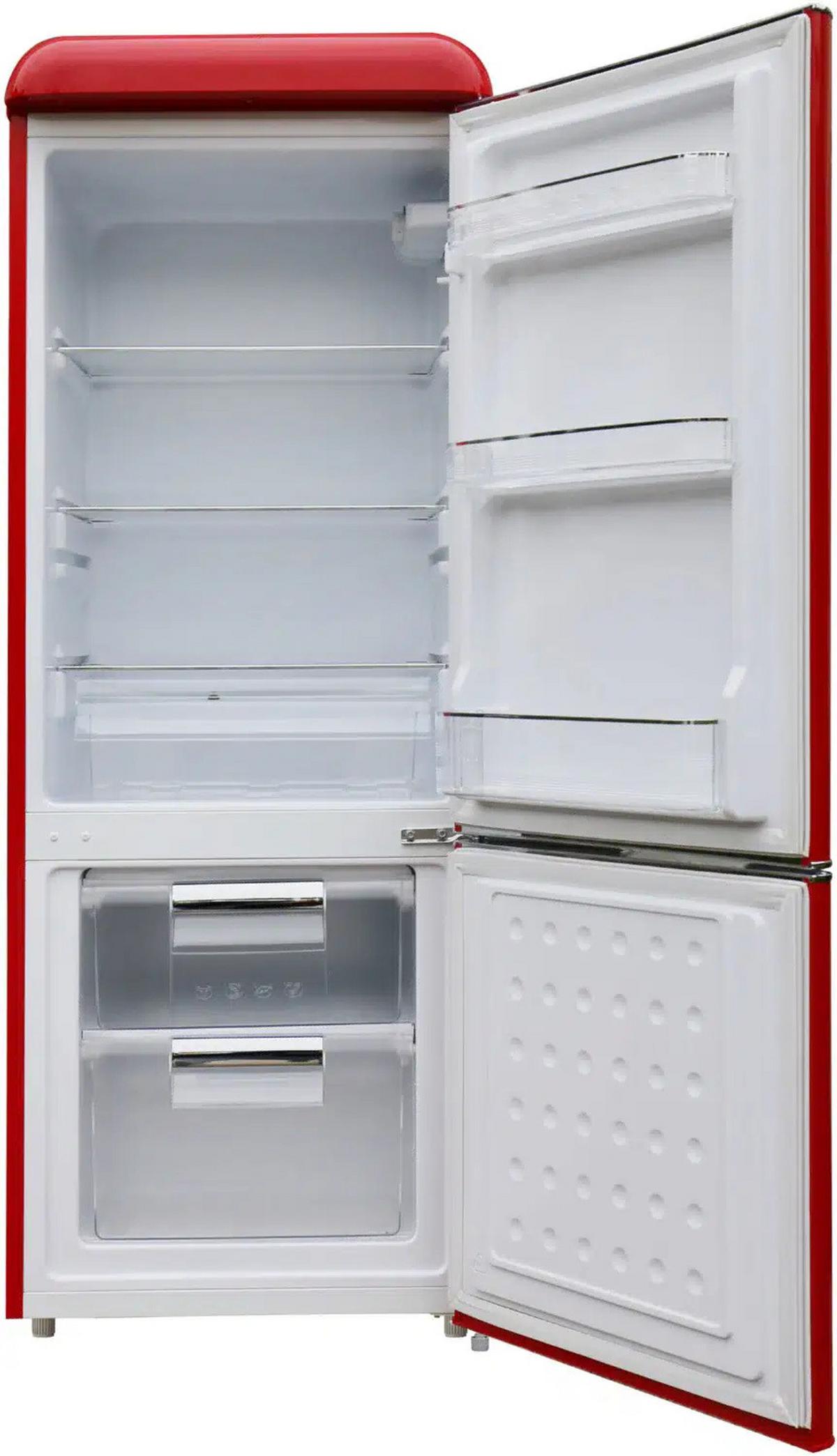 Kühl-gefrier-kombination Ceem Bfr 210 - Rot, Basics, Metall (54,5/149,5/58cm) - CEEM