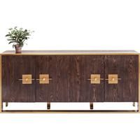 Sideboard 180 cm Osaka, Braun/Messingfarben - Messingfarben/Braun, Trend, Holzwerkstoff/Metall (180/80/40cm) - Kare-Design
