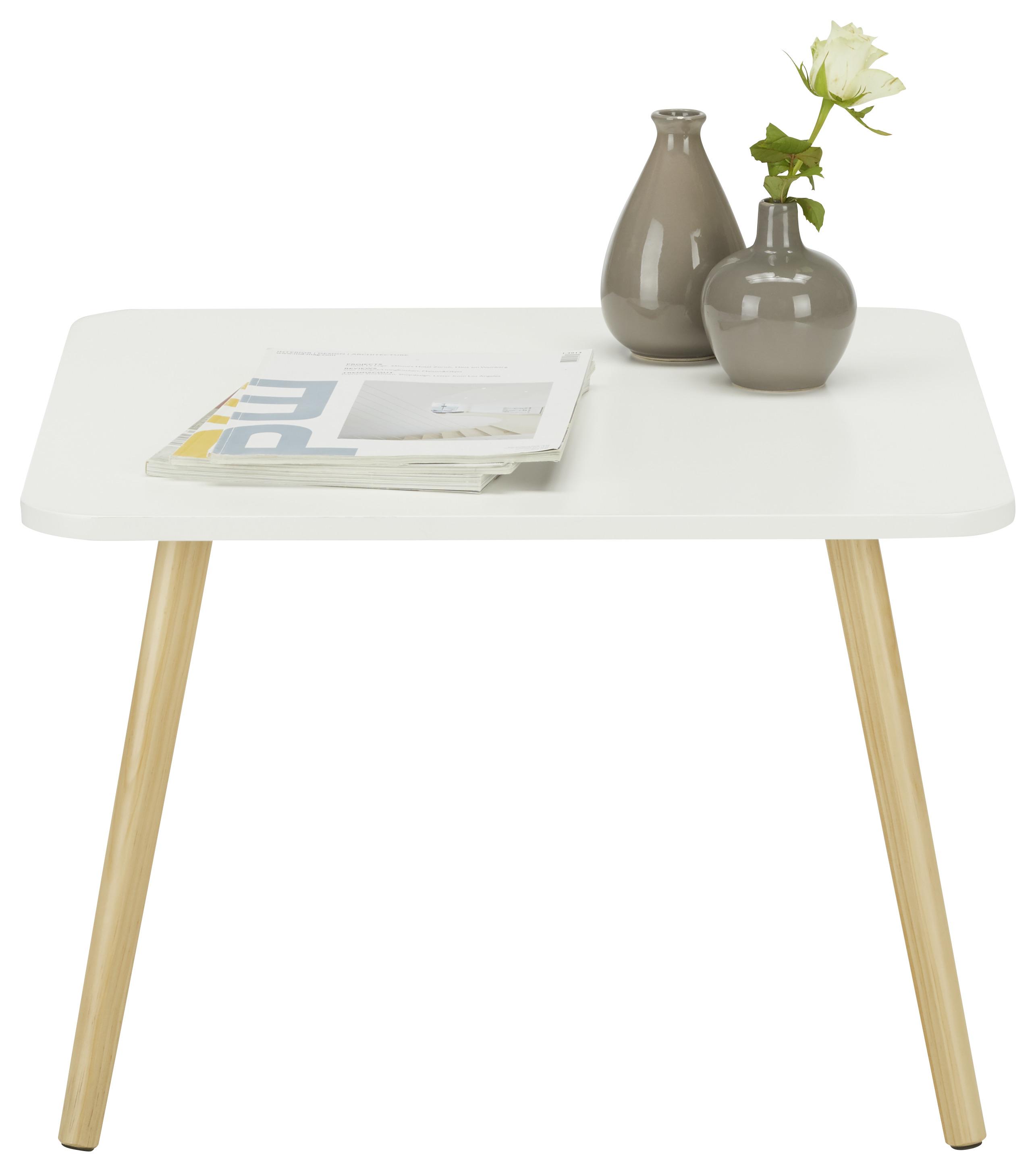 KONFERENČNÝ STOLÍK ANOUK *CENOVÝ TRHÁK* - biela/farba borovice, Modern, drevo/kompozitné drevo (60/60/40cm) - Based
