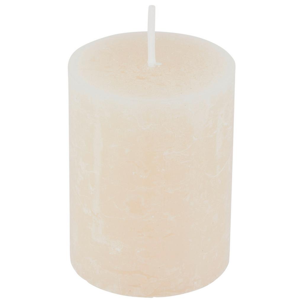 Stumpenkerze Saphira Creme D/h: 6,8/9 Cm