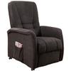 Fernsehsessel Harry Dunkelbraun B: 77 Cm - Dunkelgrün/Dunkelbraun, Design, Textil (77/107/88cm) - Livetastic