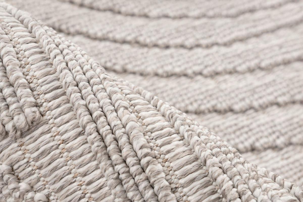 Flachwebteppich Silber, Bxl: Ca. 200x290 Cm - Silberfarben, Basics, Textil (200/290cm) - Kayoom