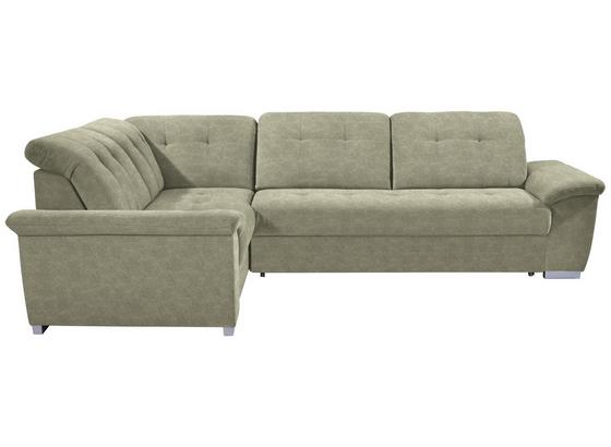 Ecksofa mit Schlaffunktion + Bettkasten Richmond, Webstoff - Beige/Silberfarben, MODERN, Holz/Holzwerkstoff (206/285cm) - Ombra Ecksofa mit Schlaffunktion + Bettkasten Richmond, Webstoff - Beige/Silberfarben, MODERN, Holz/Holzwerkstoff (206/285cm) - Ombra