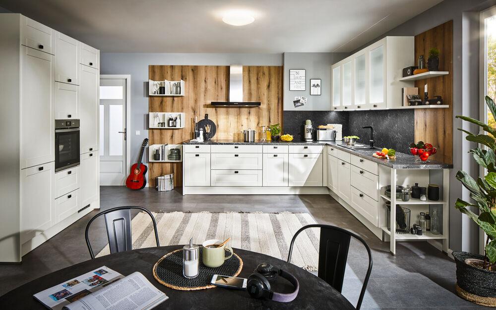 Einbauküchen Pn 435 Frei Planbar Landhausstil - Holzwerkstoff - Pino
