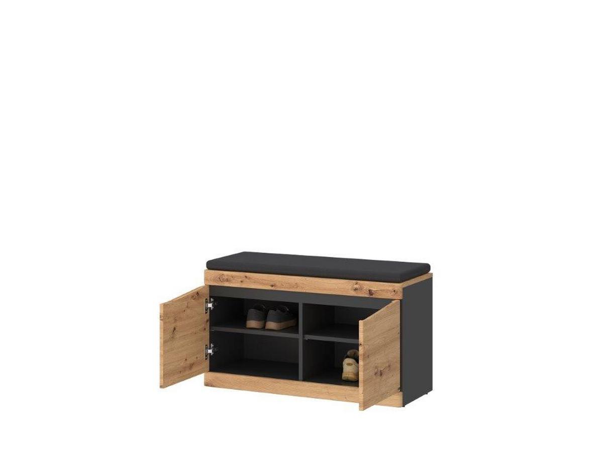 Előszobapad Turino - Modern, faalapú anyag (86/49/39,9cm)