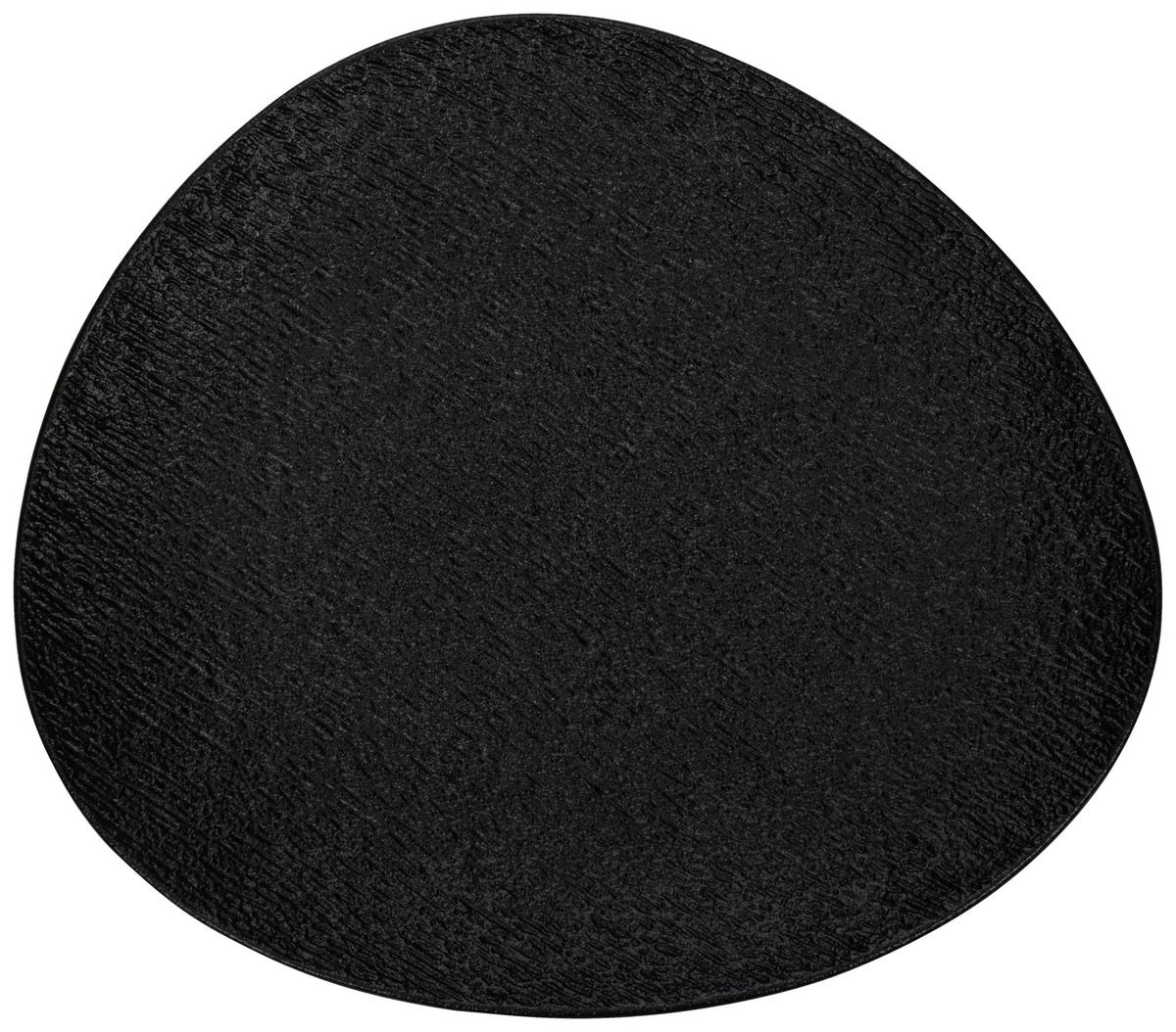 DEZERTNÍ TALÍŘEK HARUKI - černá, Moderní, keramika (22,8/20,1/2,2cm) - Mömax