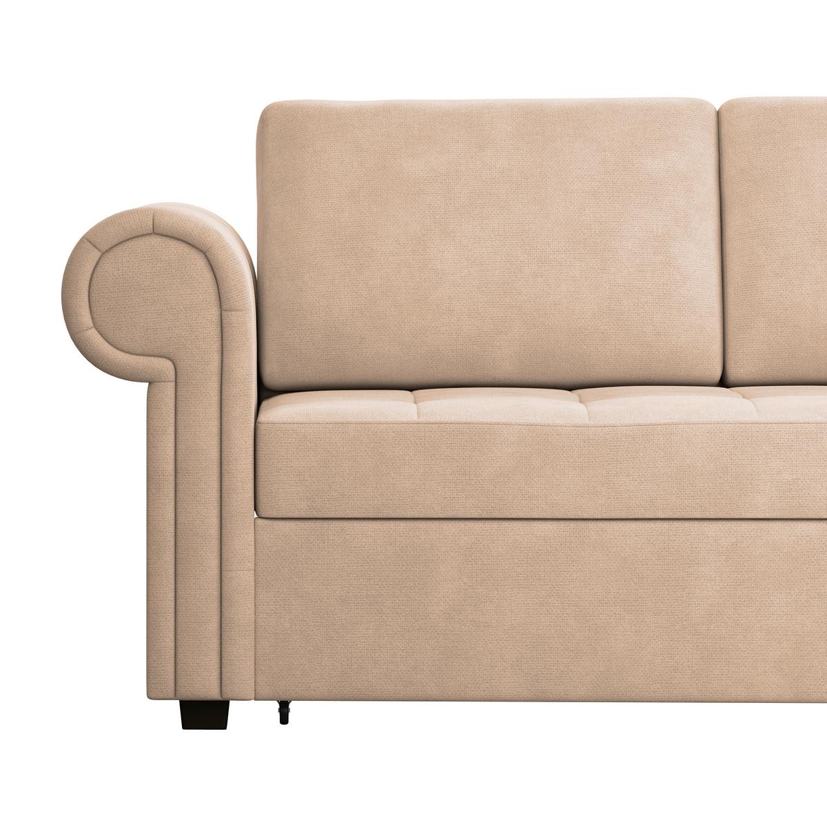 Ecksofa Oslo Beige B: 260 Cm - Beige, ROMANTIK / LANDHAUS, Textil (260/85/155cm) - James Wood