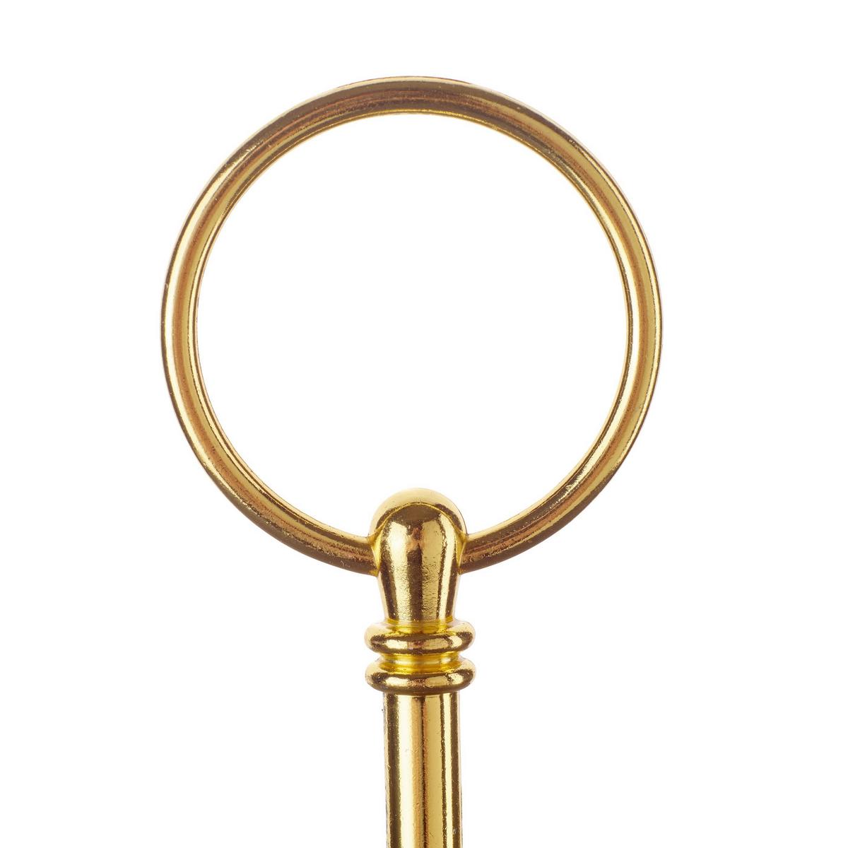 Etagere Rund Metall/Naturstein D: 30/24 cm 2-Stöckig - Goldfarben, Basics, Stein/Metall (30/25/40cm) - Echtwerk
