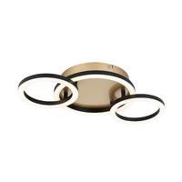 STROPNÉ LED SVIETIDLO NUMIM - čierna/cappuccino, Modern, kov/plast (43/23/5cm) - Mömax