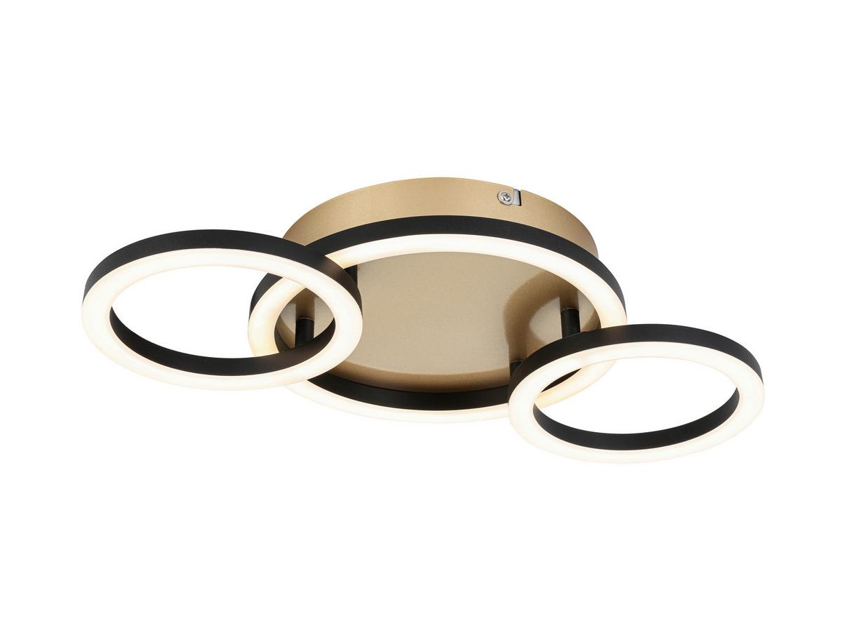 STROPNÉ LED SVIETIDLO NUMIM - čierna/cappuccino, Modern, kov/plast (43/23/5cm) - Mömax