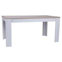 Esstisch Ausziehbar Romance 160x90 Cm Eiche/lärche Dekor - Eichefarben/Lärchefarben, Design, Holzwerkstoff (160/90/75cm) - MID.YOU