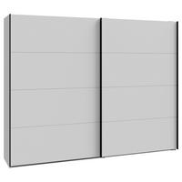 ŠATNÍ SKŘÍŇ S POSUVNÝMI DVEŘM NEKTARIUS - šedá/černá, Moderní, kov/kompozitní dřevo (269,8/210,5/62,9cm)