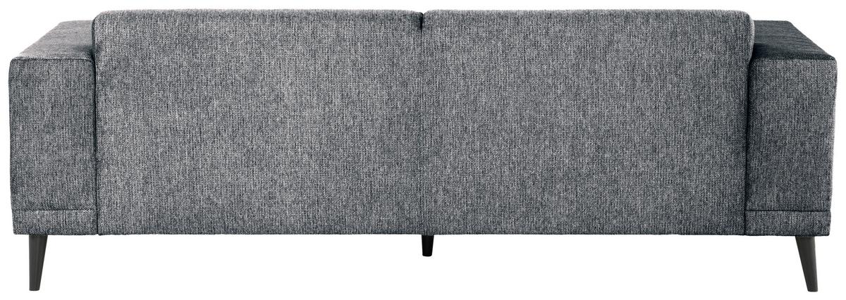 3-Sitzer-Sofa Oslo Grau B: 218 cm - Schwarz/Grau, Design, Textil (218/77/93cm) - MID.YOU