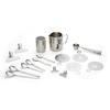 Kaffeeset Echtwerk Kaffeezubehör-Set - Silberfarben, Design, Metall (10,5cm) - Echtwerk