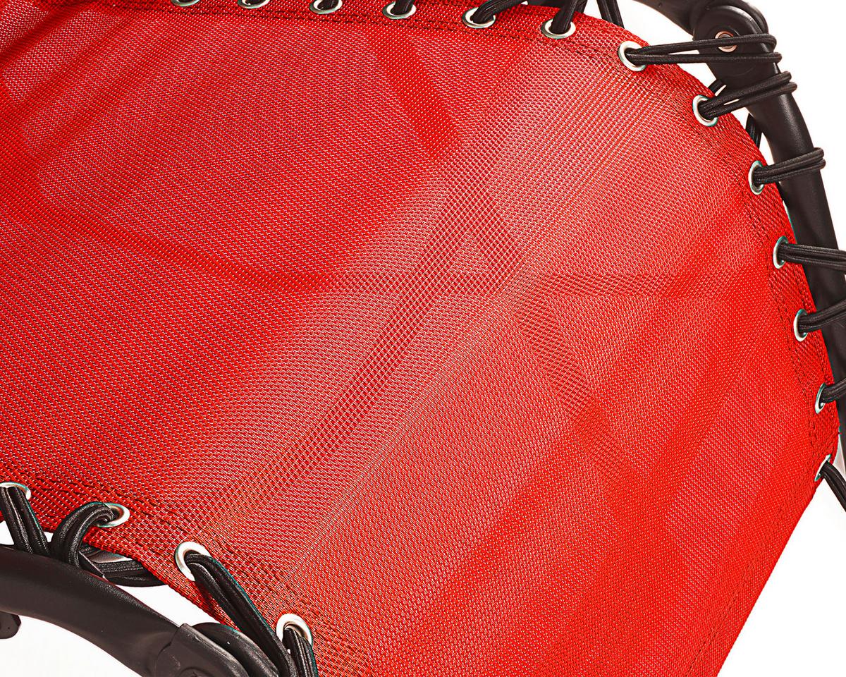 Bäderliege Relax Kunststoff Klappbar - Rot/Schwarz, Basics, Kunststoff (84/109/65cm)