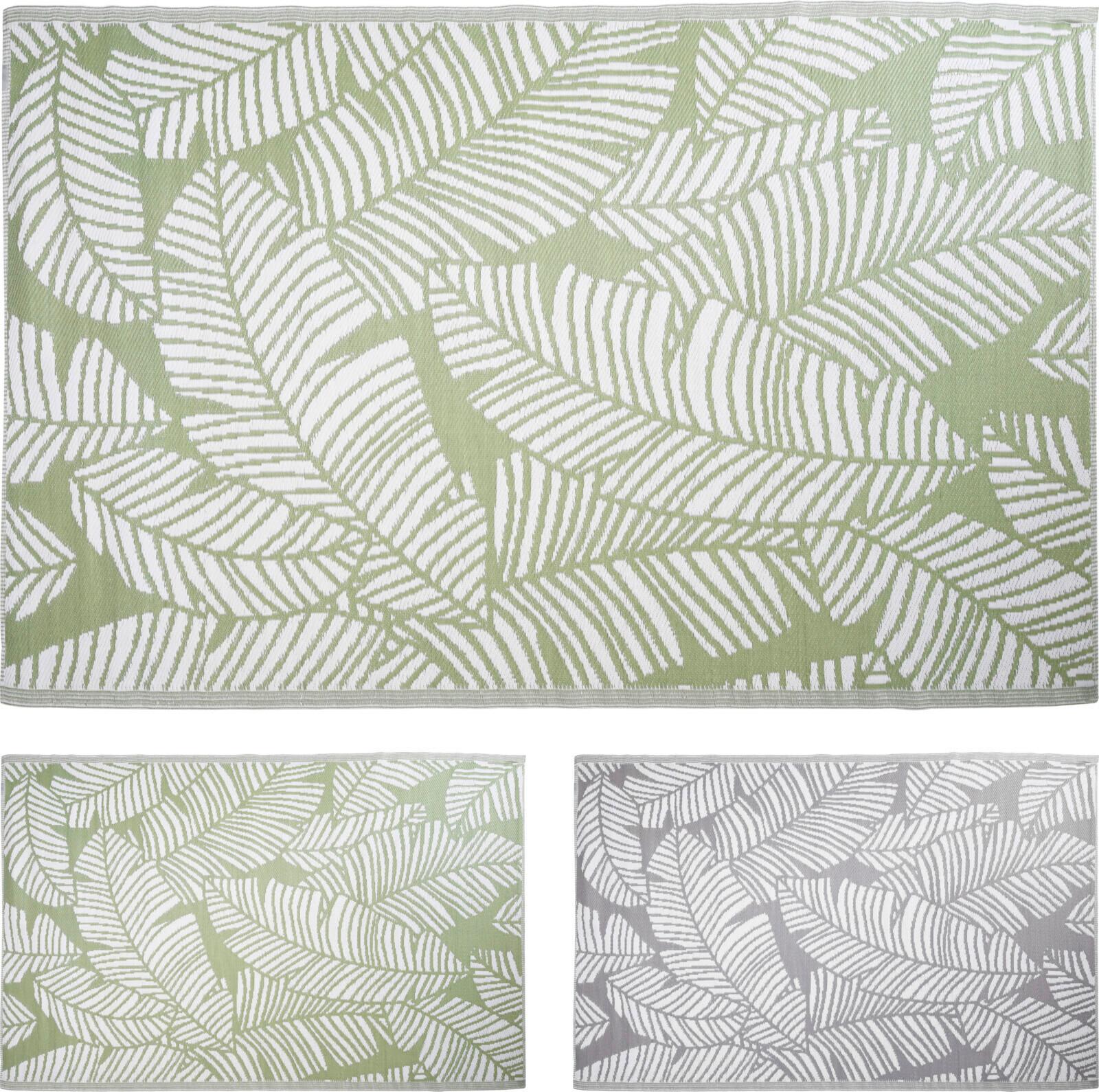 Kültéri Szőnyeg Kb. 230/160cm - szürke/zöld, Basics, műanyag (230/160cm)