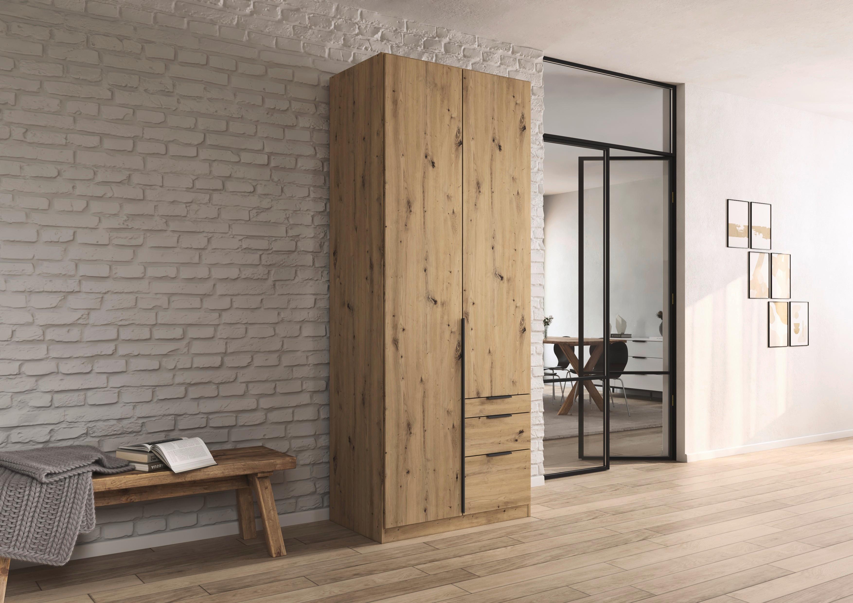 Drehtürenschrank Alabama Eiche Dekor B: 91 Cm - Eiche Artisan, MODERN, Holzwerkstoff (91/229/54cm) - Rauch Möbel