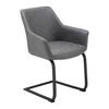 Zidle PRIA šedá - šedá/černá, Moderní, kov/dřevo (61/85/62cm) - Bessagi Home