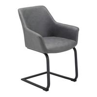 Zidle PRIA šedá - šedá/černá, Moderní, kov/dřevo (61/85/62cm) - Bessagi Home