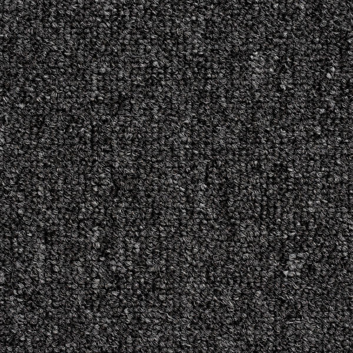 Teppichfliese Anthrazit Sparkle 50x50cm Florhöhe 3,5mm - Anthrazit, Basics, Textil (50/50cm)