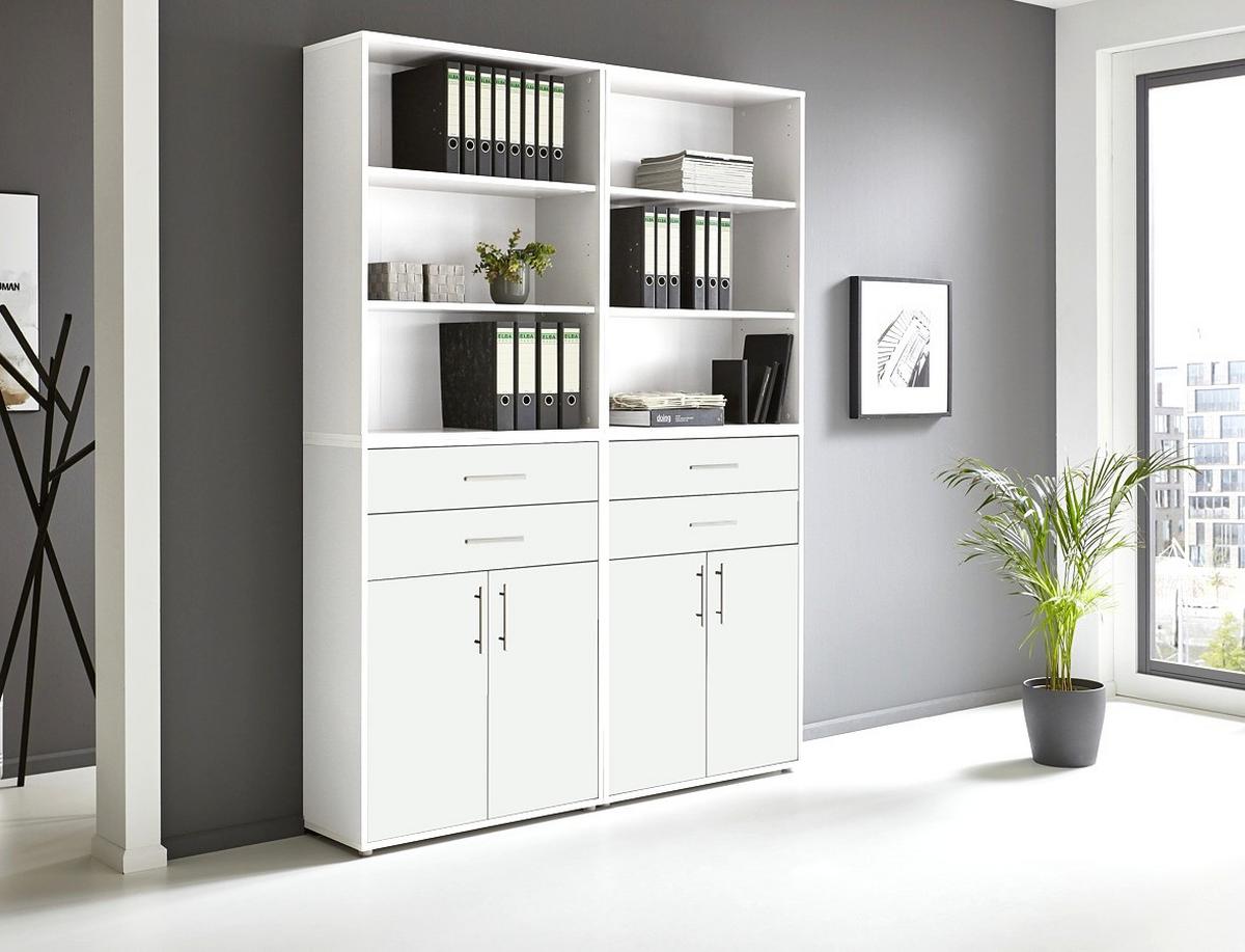 Aktenschrank Office Edition Weiß B: 168,8cm - Weiß, MODERN, Holzwerkstoff (168,8/227,2/33cm) - MID.YOU
