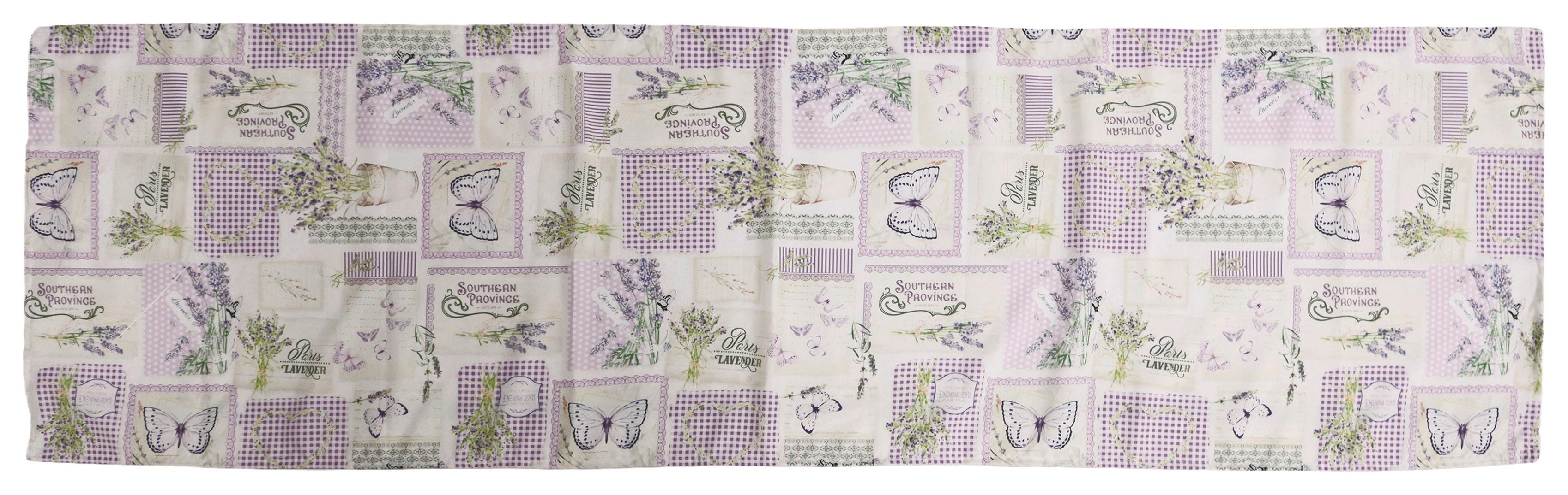 Tischläufer Lavendel - Multicolor, ROMANTIK / LANDHAUS, Textil (40/140cm) - James Wood