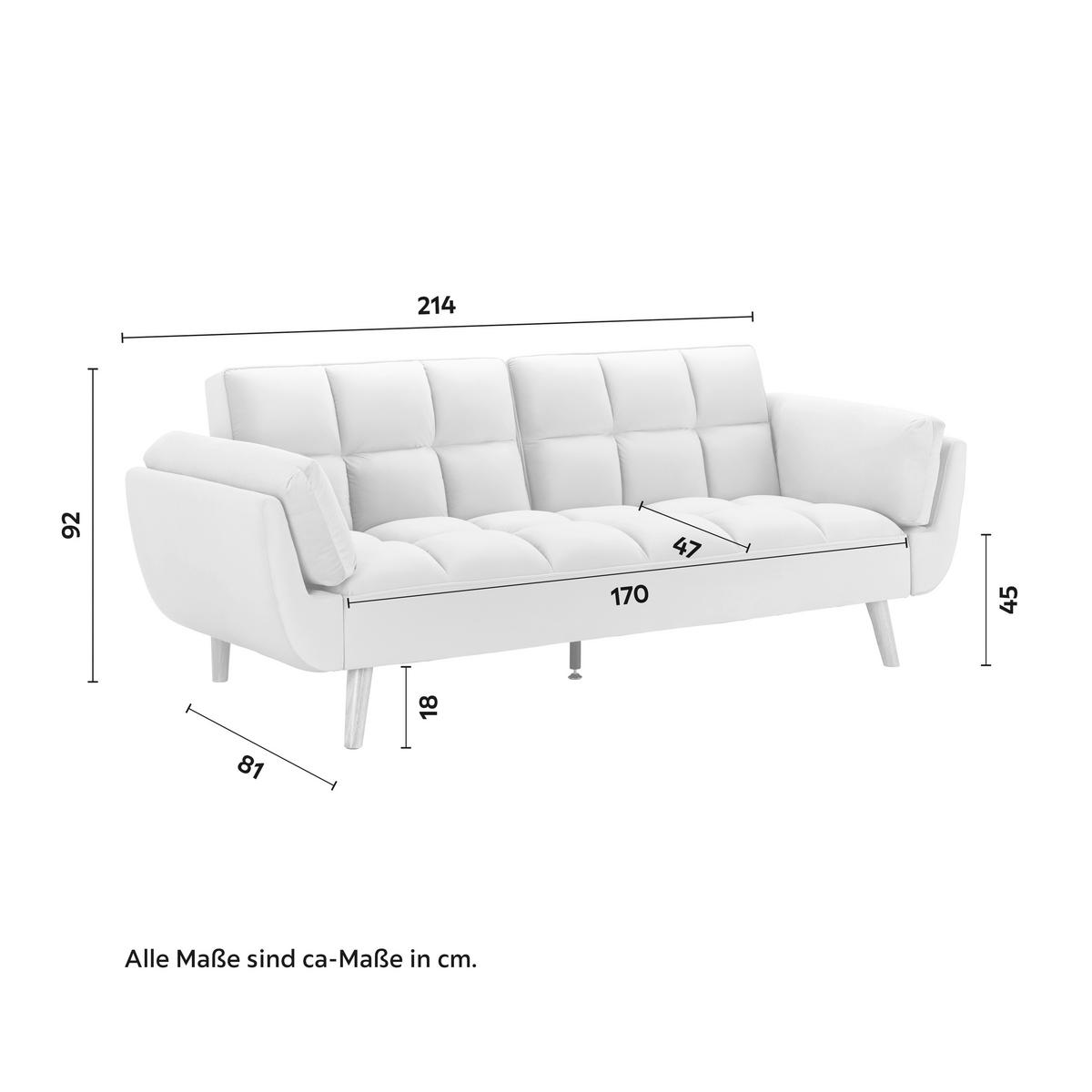 Rozkládací pohovka CORA, růžový samet, max. 360 kg - růžová/přírodní barvy, Moderní, dřevo/textil (214/92/81cm) - Bessagi Home