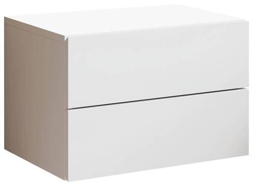 Nachkästchen Weiß H: 28 Cm Cabo - Weiß, MODERN, Holzwerkstoff (42/28/30cm) - Livetastic