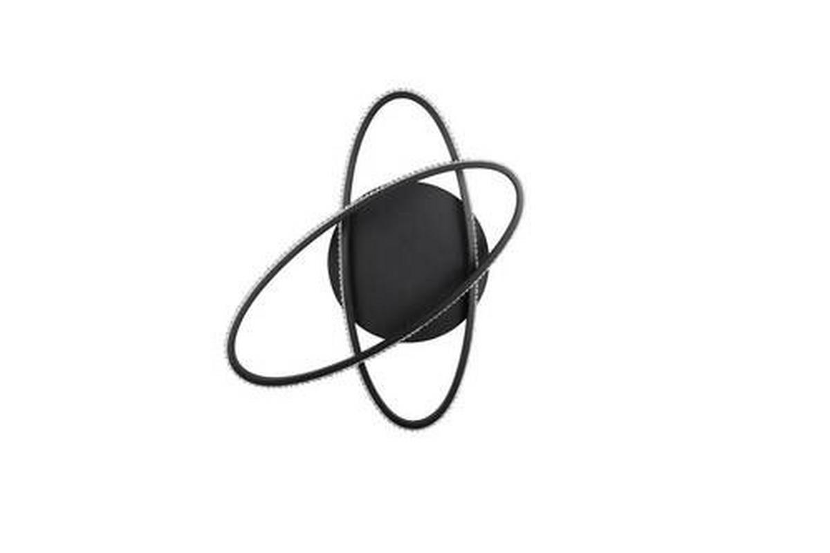 LED-Deckenleuchte R67802132 Lane - Schwarz, KONVENTIONELL, Metall (58/9cm)