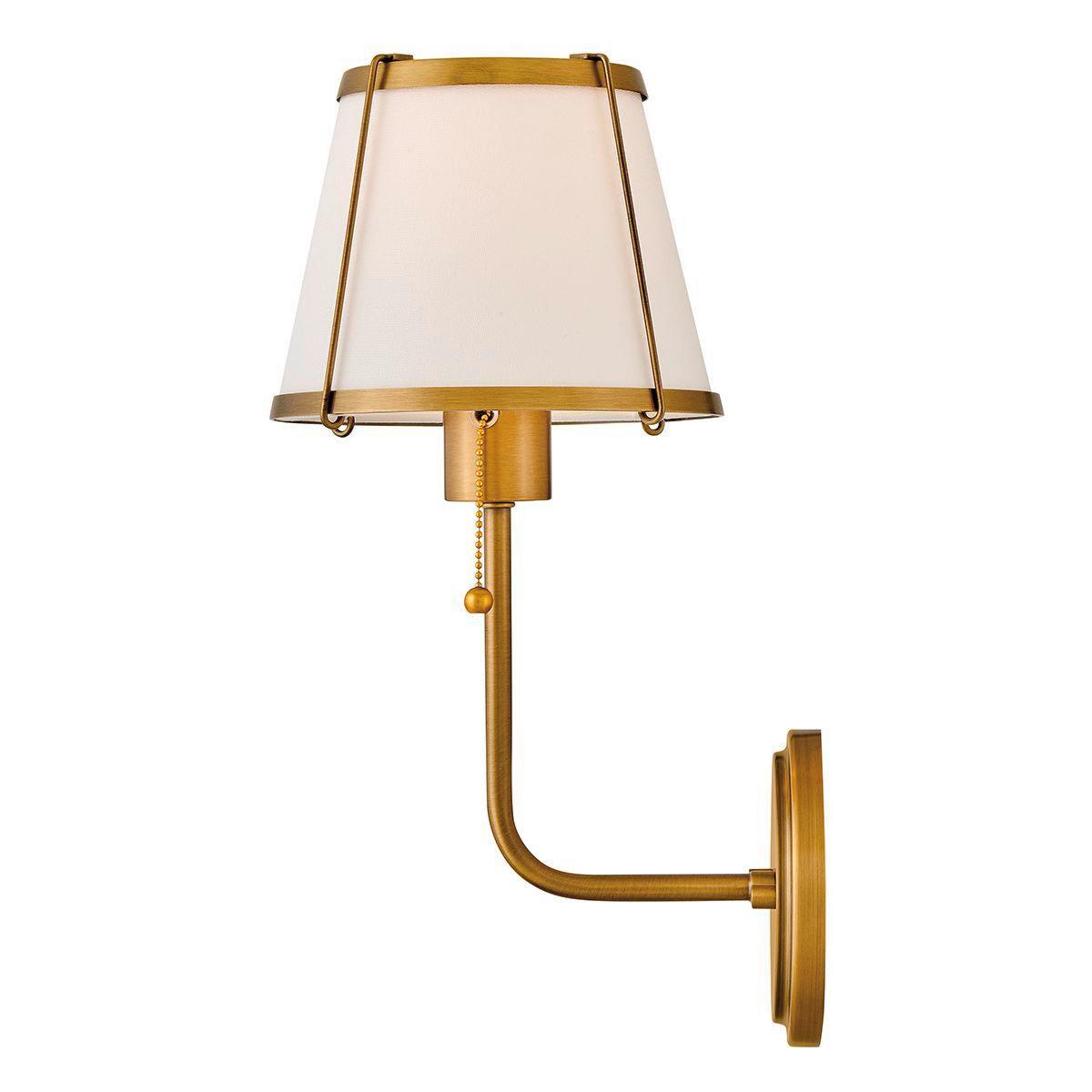 Falilámpa Hk-Clarke1-Dbr-Ow - aranyszínű/gyöngyház, Konventionell, fém (40/18,4/22,2cm) - Elstead Lighting