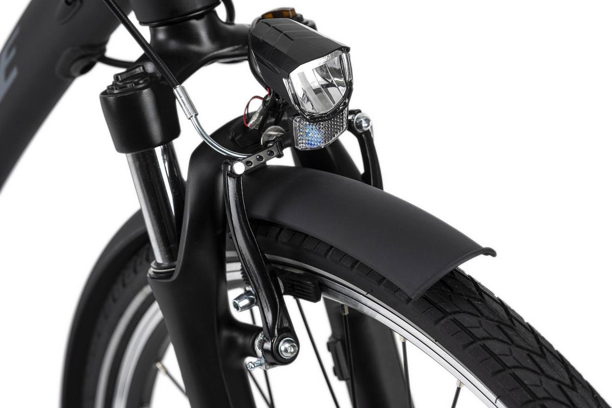 Elektrofahrrad 28 Zoll, 80 Km - Schwarz, MODERN, Metall