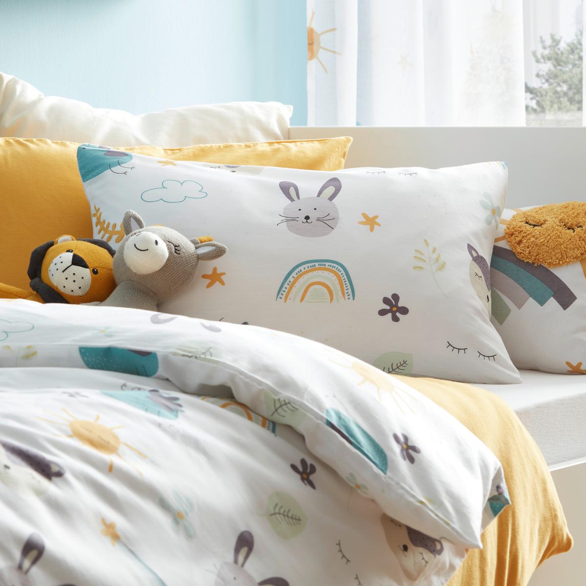 DĚTSKÉ POVLEČENÍ Sunny, 40/60+100/135cm - bílá, Moderní, textil (100/135cm) - Premium Living