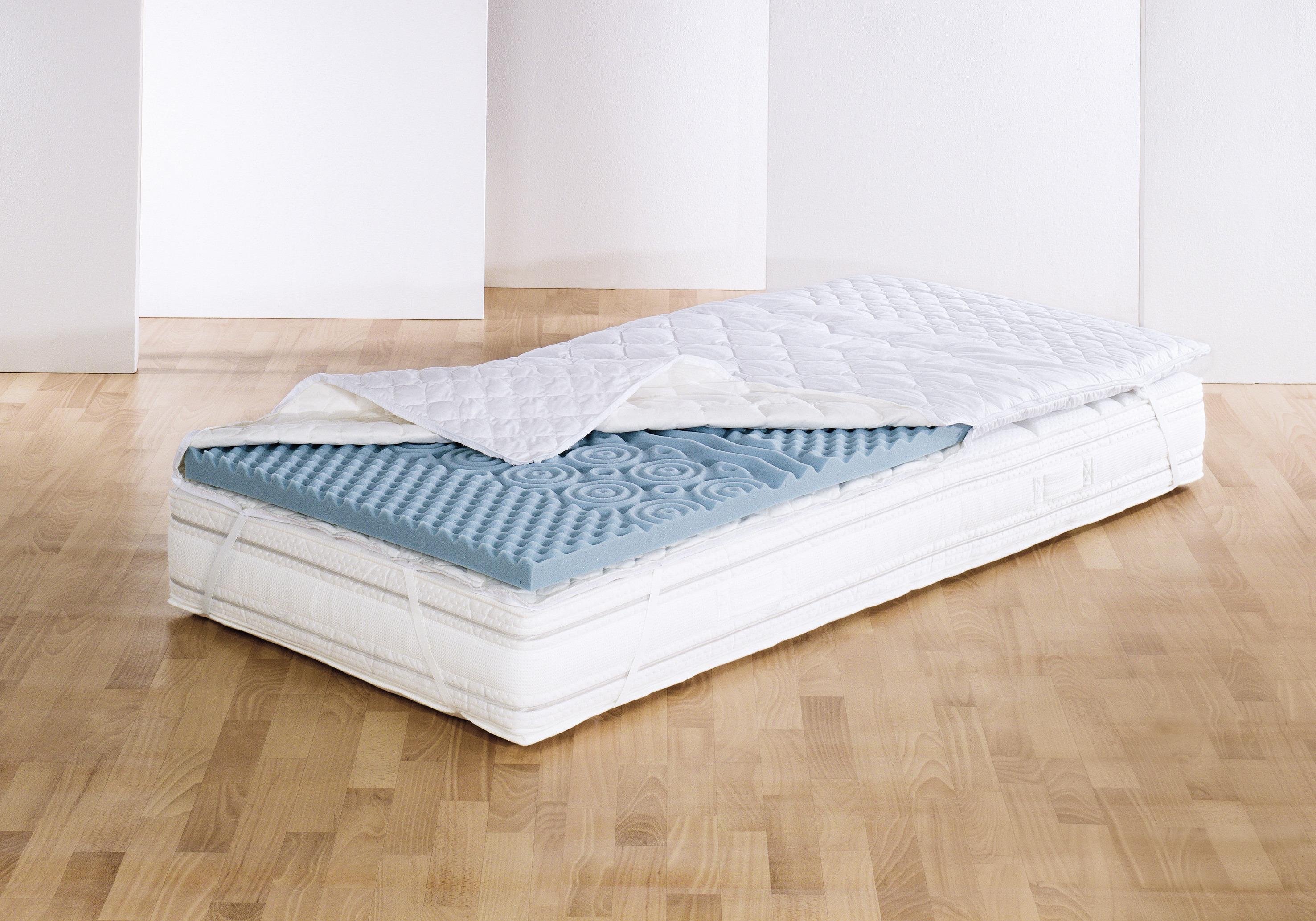 Topper Softly Komfort Polyurethanschaumkern 7 Zonen - Weiß, Basics, Textil (160/200cm) - FAN