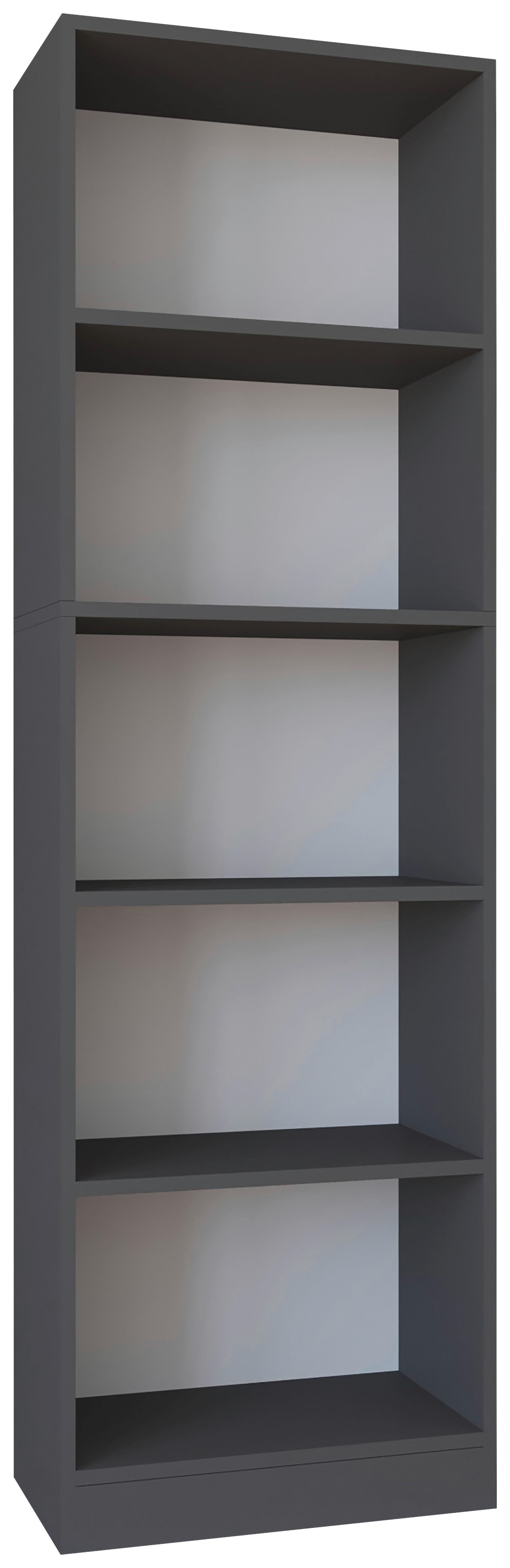 Regal Dilos Anthrazit B: 56 cm - Anthrazit, Basics, Holzwerkstoff (56/182/30cm) - MID.YOU