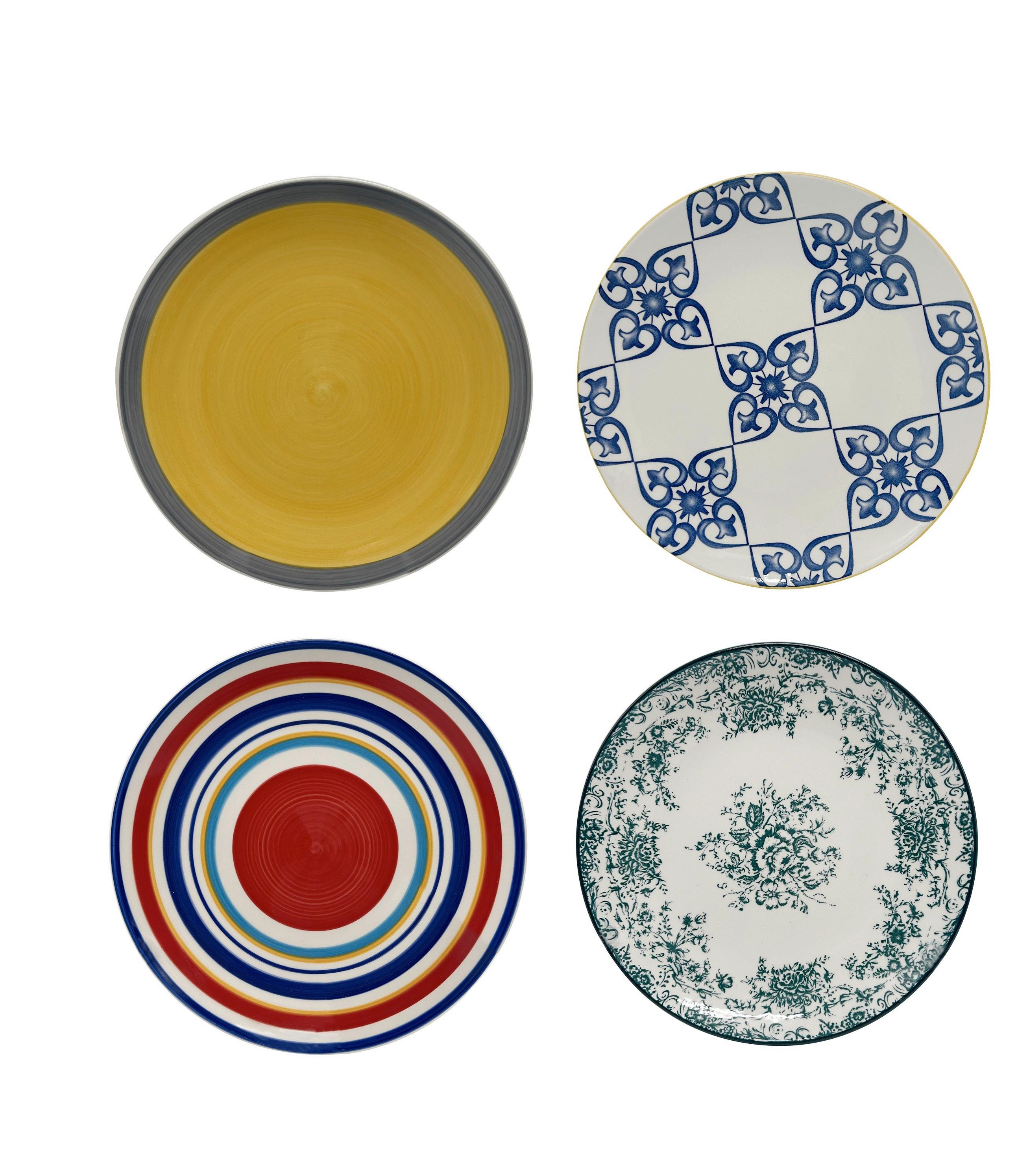 DESSERTTELLER ELLA - Blau/Dunkelgrün, MODERN, Keramik (19cm) - Luca Bessoni